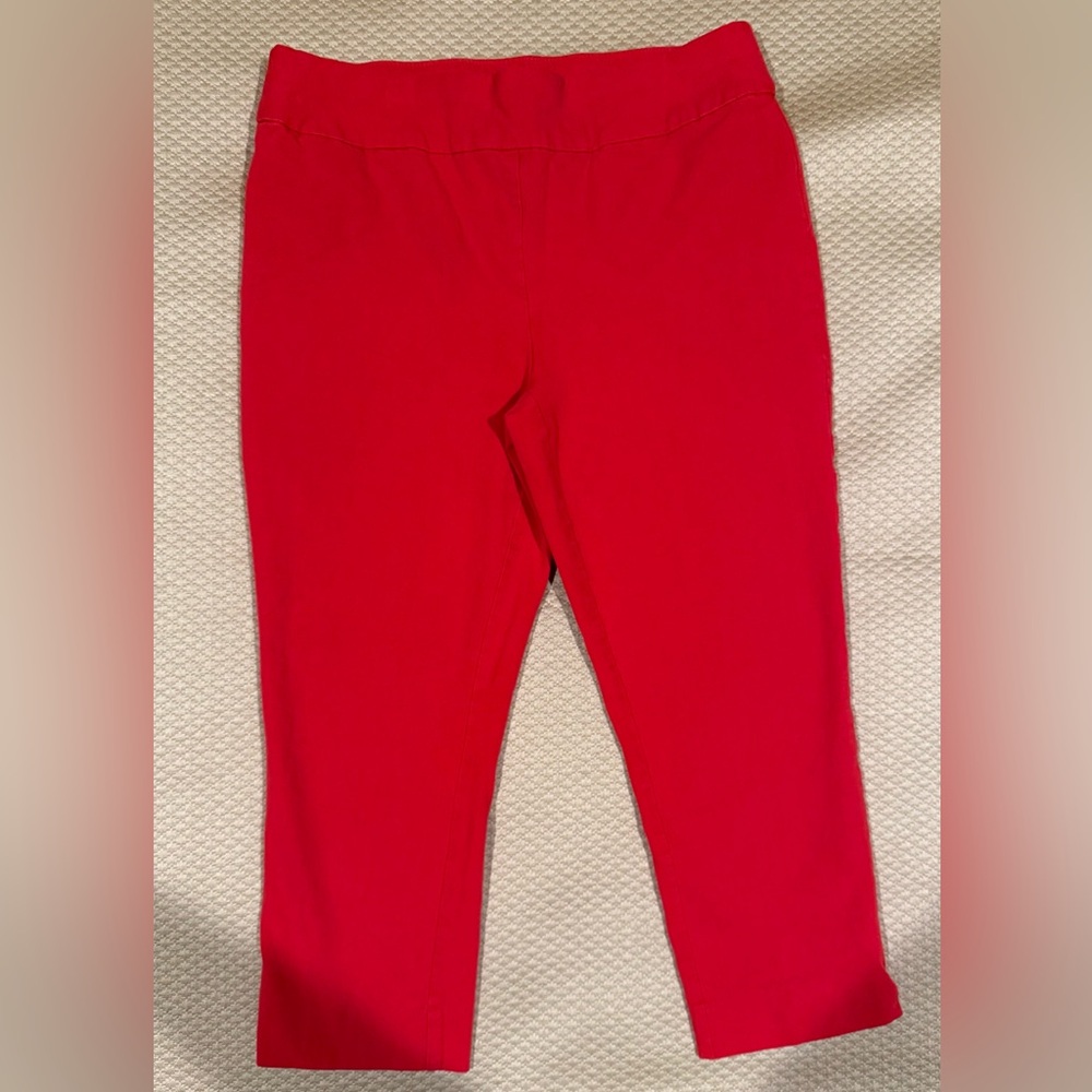EUC-So Slimming by Chico’s Red Crop Pants